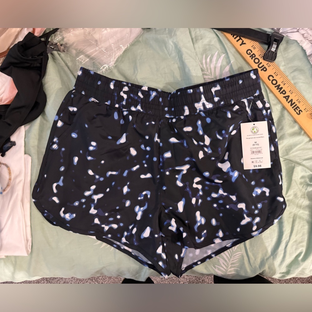 Athletic Works - Black and Blue Patterned Shorts - NWT